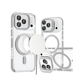 Gloss Case with Camera Kickstand for iphone 17 Pro Max - White