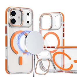 Gloss Case with Camera Kickstand for iphone 17 Pro Max - Orange