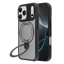 Matte Case with Magsafe Kickstand for iphone 17 Pro Max - Black