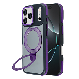 Matte Case with Magsafe Kickstand for iphone 17 Pro Max - Purple