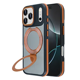 Matte Case with Magsafe Kickstand for iphone 17 Pro Max - Orange