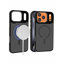 Smoked Matte case with Magsafe for iphone 17 Pro Max - Black