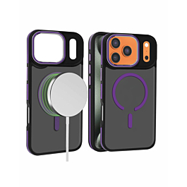 Smoked Matte case with Magsafe for iphone 17 Pro Max - Purple