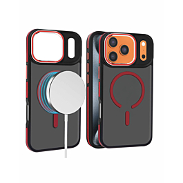 Smoked Matte case with Magsafe for iphone 17 Pro Max - Red
