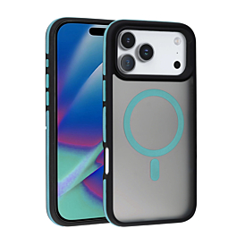 Bi Color Matte case with Magsafe for iphone 17 Pro Max - Teal
