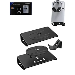 Dobe 3in1 Wall Mount Bracket + Headset Hook + Controllers Hooks for PlayStation 5 / 5 Slim