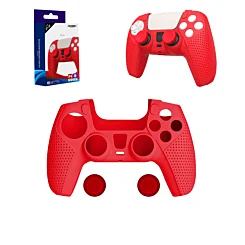 Silicone Case For Play Station 5 Controller - Red