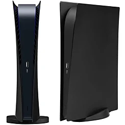 Faceplate Cover (BLACK) (2 Piece Set) for PlayStation 5 Digital Edition