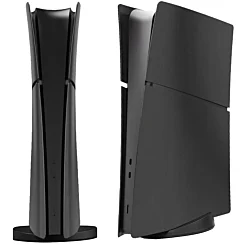 Faceplate Cover (BLACK) (4 Piece Set) for PlayStation 5 Slim Digital Edition