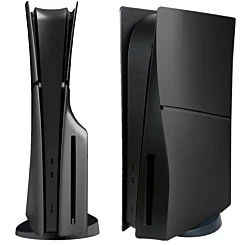Faceplate Cover (BLACK) (4 Piece Set) for PlayStation 5 Slim Disc Edition
