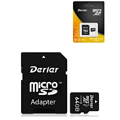 Derlar DL-230 microSD Card with Adapter - 64GB