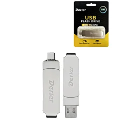 Derlar Dual USB 3.2 Type A + C USB Flash Drive (128GB)