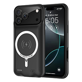 Slim Charging Case with Msafe Charging (7,000 mAh) for iPhone 17 Pro Black