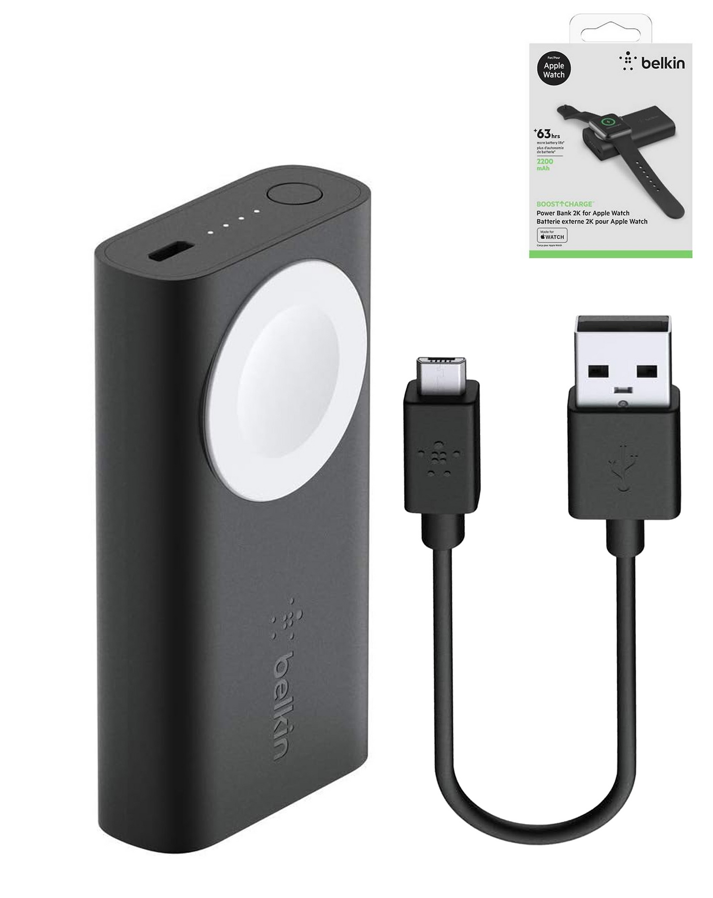 Belkin BoostCharge - iWatch Power Bank (2000 mAh) (BLACK)