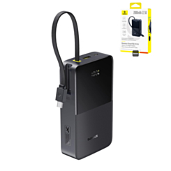 BASEUS EnerFill FC51 Bipow2 Pro Digital Display Power Bank with Built-in Cable (22.5W) (20000mAh) (COSMIC BLACK)
