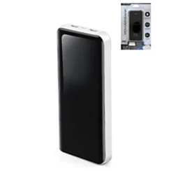 Turbo Charging Power Bank with Built-in Cables (10000mAh) (WHITE)