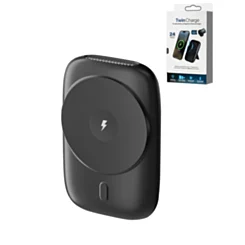 POMGEAR MagPower Deluxe Portable Magnetic Wireless Power Bank (BLACK) (5000mAh)