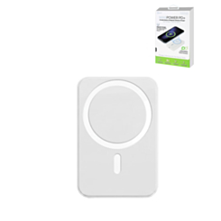 POMGEAR MagPower PD+ Portable Magnetic Wireless Power Bank (WHITE) (5000mAh)