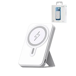 MagSafe Foldable Magnetic Power Bank (White) 15W Wireless / 20W PD Power Bank with USB-C (5000 mAh)