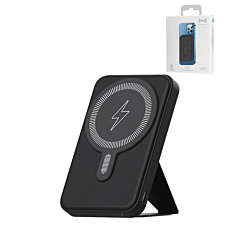 MagSafe Foldable Magnetic Power Bank (Black) 15W Wireless / 20W PD Power Bank with USB-C (5000 mAh)