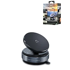 Ultra Vacuum Suctioon Cup Magnetic Car Mount - BLACK