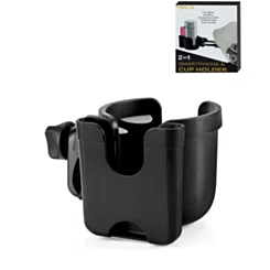 Brookstone Stroller Cup and Phone Holder (BLACK)