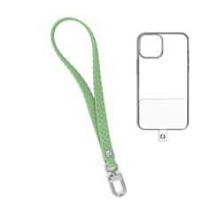 Silicone Braided Wrist Lanyard (0.4ft) (MATCHA GREEN)