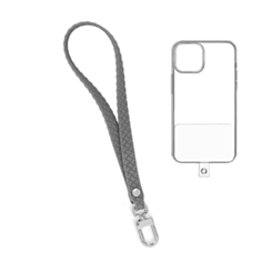 Silicone Braided Wrist Lanyard (0.4ft) (DARK GRAY)