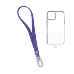 Silicone Braided Wrist Lanyard (0.4ft) (VIOLET)
