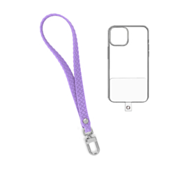 Silicone Braided Wrist Lanyard (0.4ft) (LILAC)