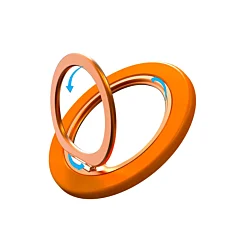 Universal Phone Bracket Foldable Ring Holder - Orange
