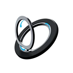 Universal Phone Bracket Foldable Ring Holder - Black