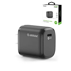 Esoulk USB C Wall Adapter (20W) (Black)