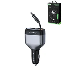 Esoulk USB C Car Charger (3ft) (81W) (GRAY)