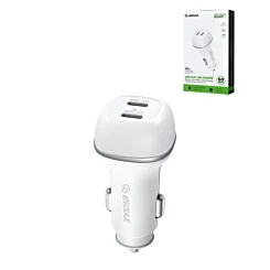 Esoulk EK2004 Dual USB C Car Charging Plug (WHITE) (60W)