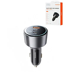 Toocki PD USB C+C+A Car Charger (BLACK) (200W)