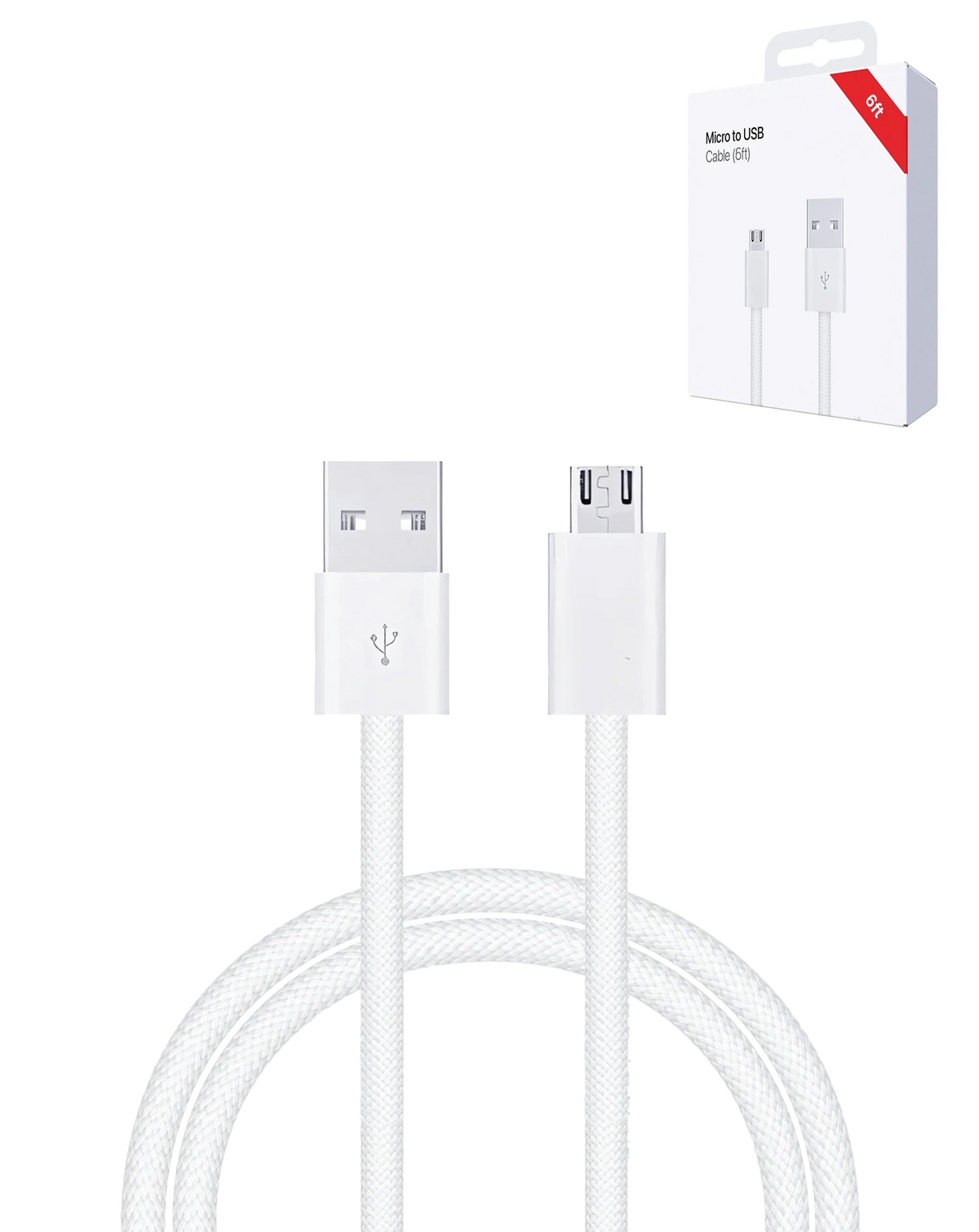 USB A-M Fast Charging Data Cable (6ft) (12W)
