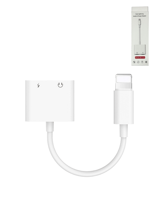 USB L-AUX / USB L Charging Cable Splitter