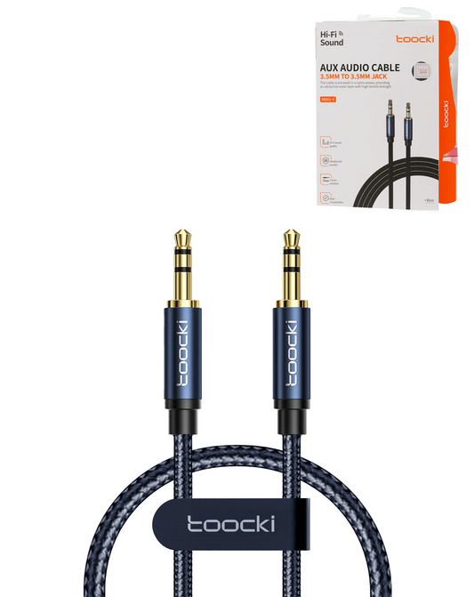 Toocki AUX-AUX Cable (3ft) (BLUE)