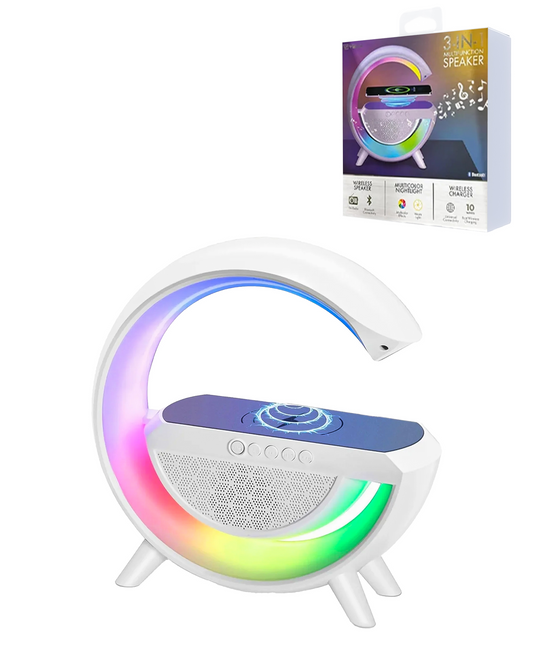 3-in-1 Multifunction Wireless Charger Bluetooth Speaker & Night Light (15W)