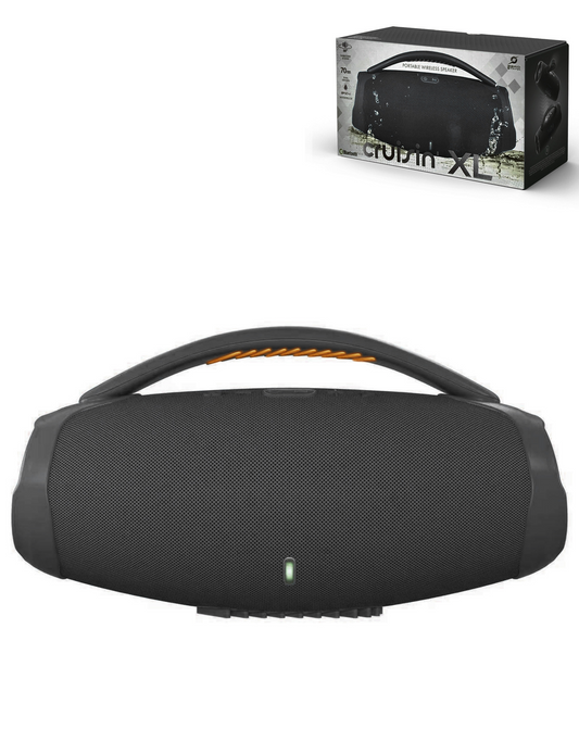 CRUISIN XL Rugged Wireless Portable Speaker with Handle (BLACK)