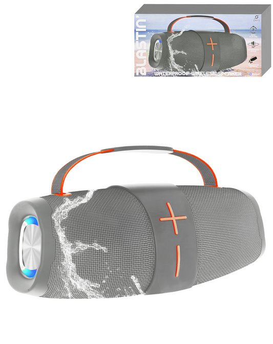 BLASTIN Portable Boombox Speaker (GRAY)