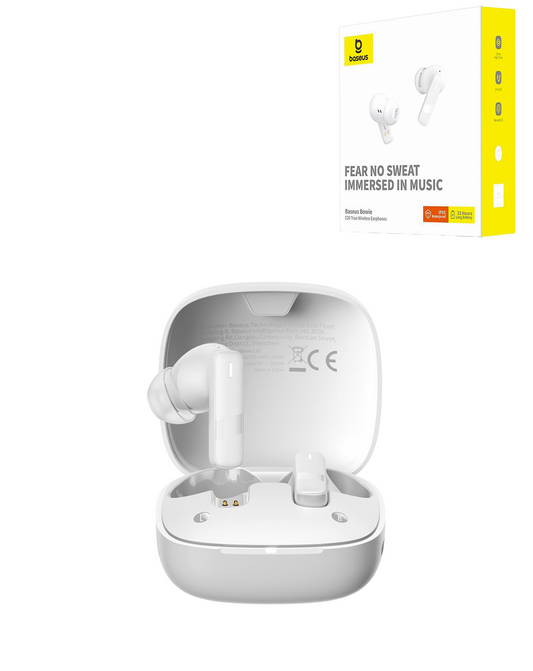 BASEUS Bowie E20 TWS Wireless Earbuds (WHITE)