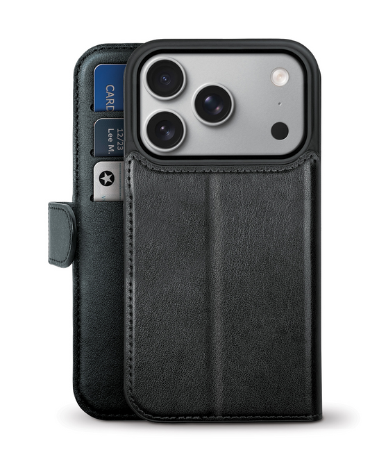 xBase by PowerPeak Folio Exec Wallet Case with MagSafe (Black) for iPhone 17 Pro / 18 Pro