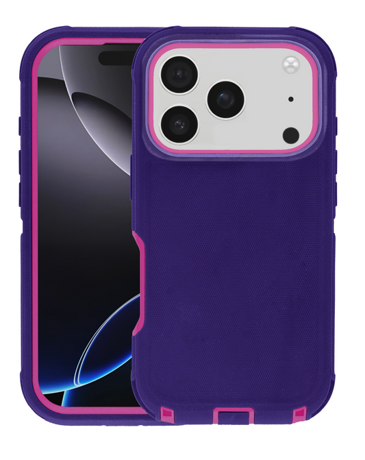 Heavy Duty Case for iPhone 17 Pro / 18 Pro (PURPLE / PINK)