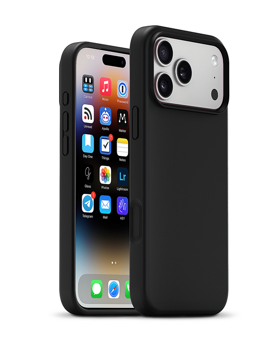 xBase by PowerPeak Liquid Silicone Gel / Rubber MagSafe (Black) for iPhone 17 Pro / 18 Pro