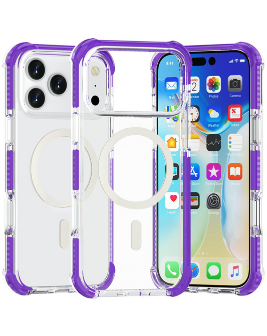 TPU Mesh Sport Case with Wireless Charging for iPhone 17 Pro / 18 Pro (PURPLE)
