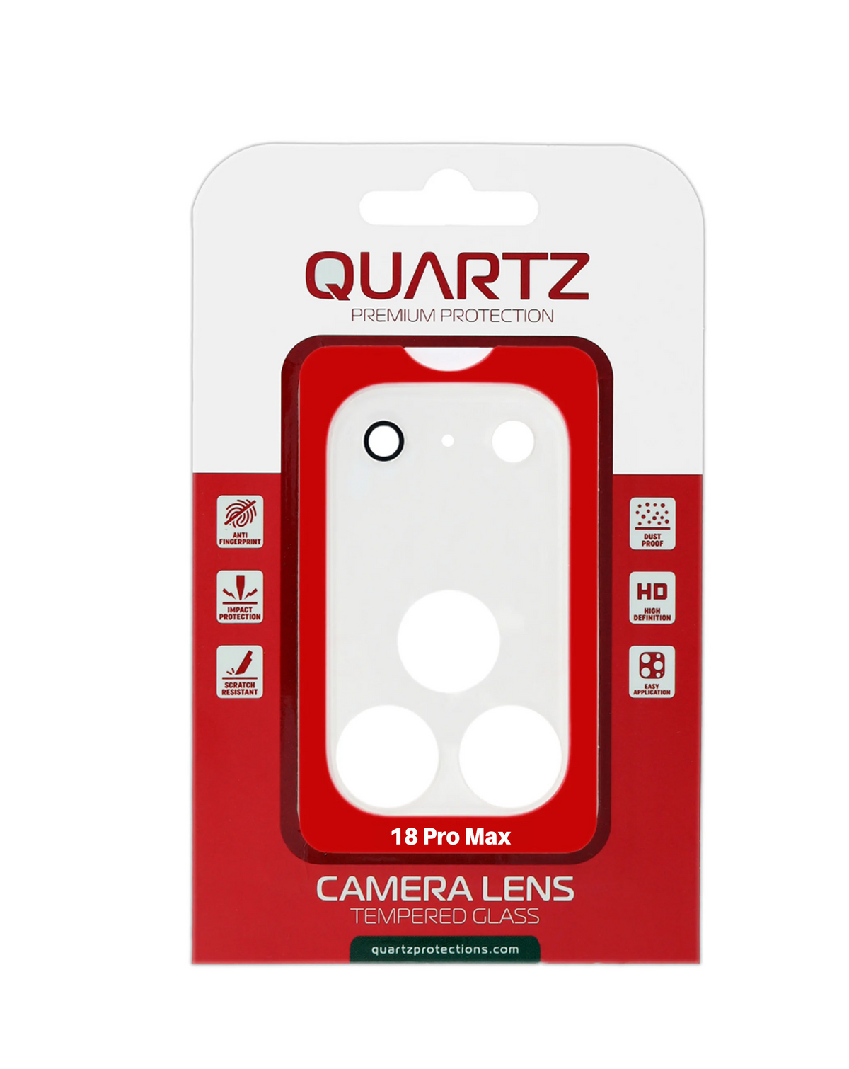 QUARTZ Back Camera Tempered Glass for iPhone 18 Pro Max (CLEAR)
