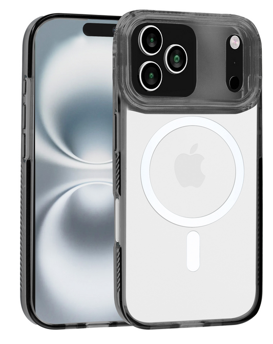 Magnetic Clear Case for iPhone 17 Pro Max / 18 Pro Max (BLACK)