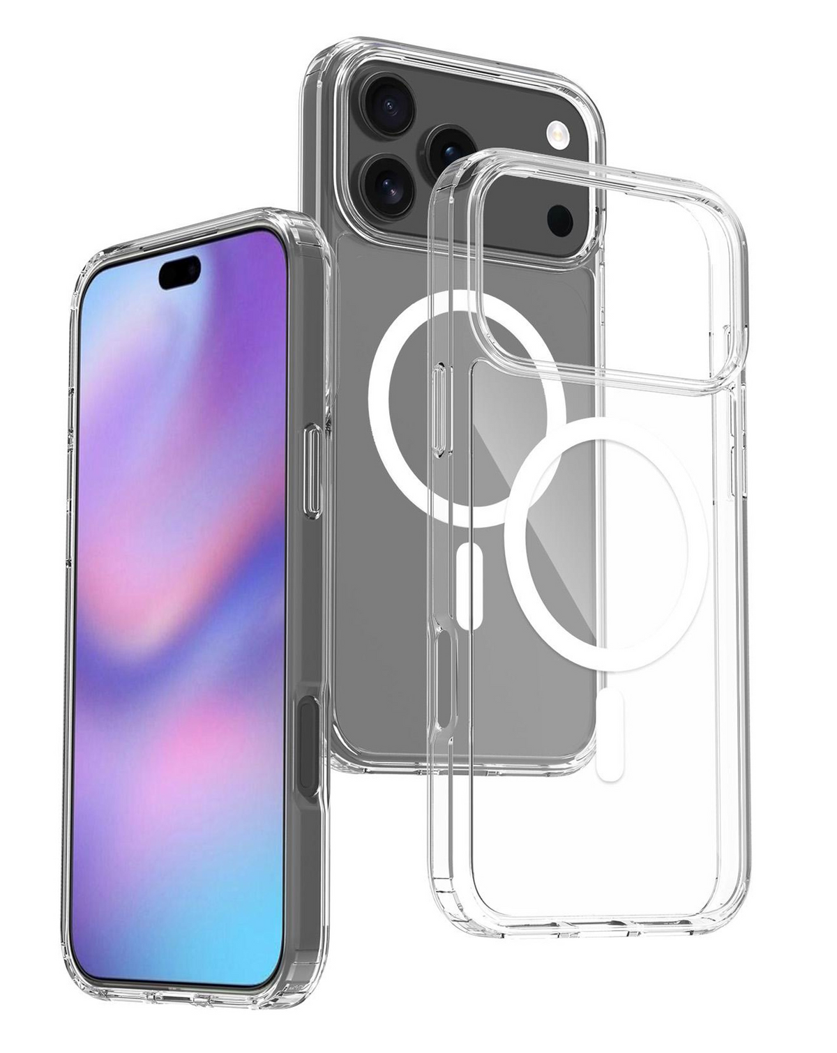 Wireless Charging Clear Case (Clear) for iPhone 17 Pro Max / 18 Pro Max